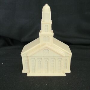 Cream Miniature Building Figurine